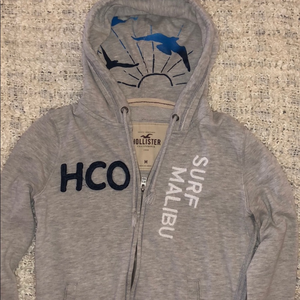 Hollister zip up hoodie
